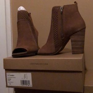 Lucky Brand Open toe booties